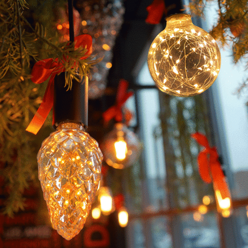 LED 에디슨디자인 램프 눈꽃램프 빅램프 크리스마스 장식 전구